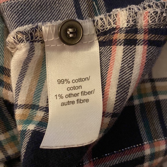 Maurices Plaid Cotton Long Sleeve Button Down with 3/4 Tab Sleeves - Picture 8 of 8